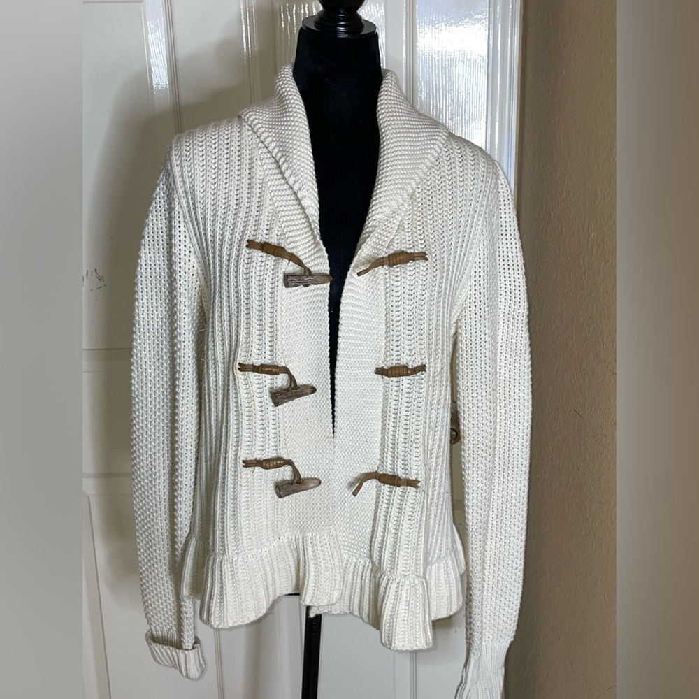 Ralph Lauren toggle Horn Button sweater Large​​​​​​